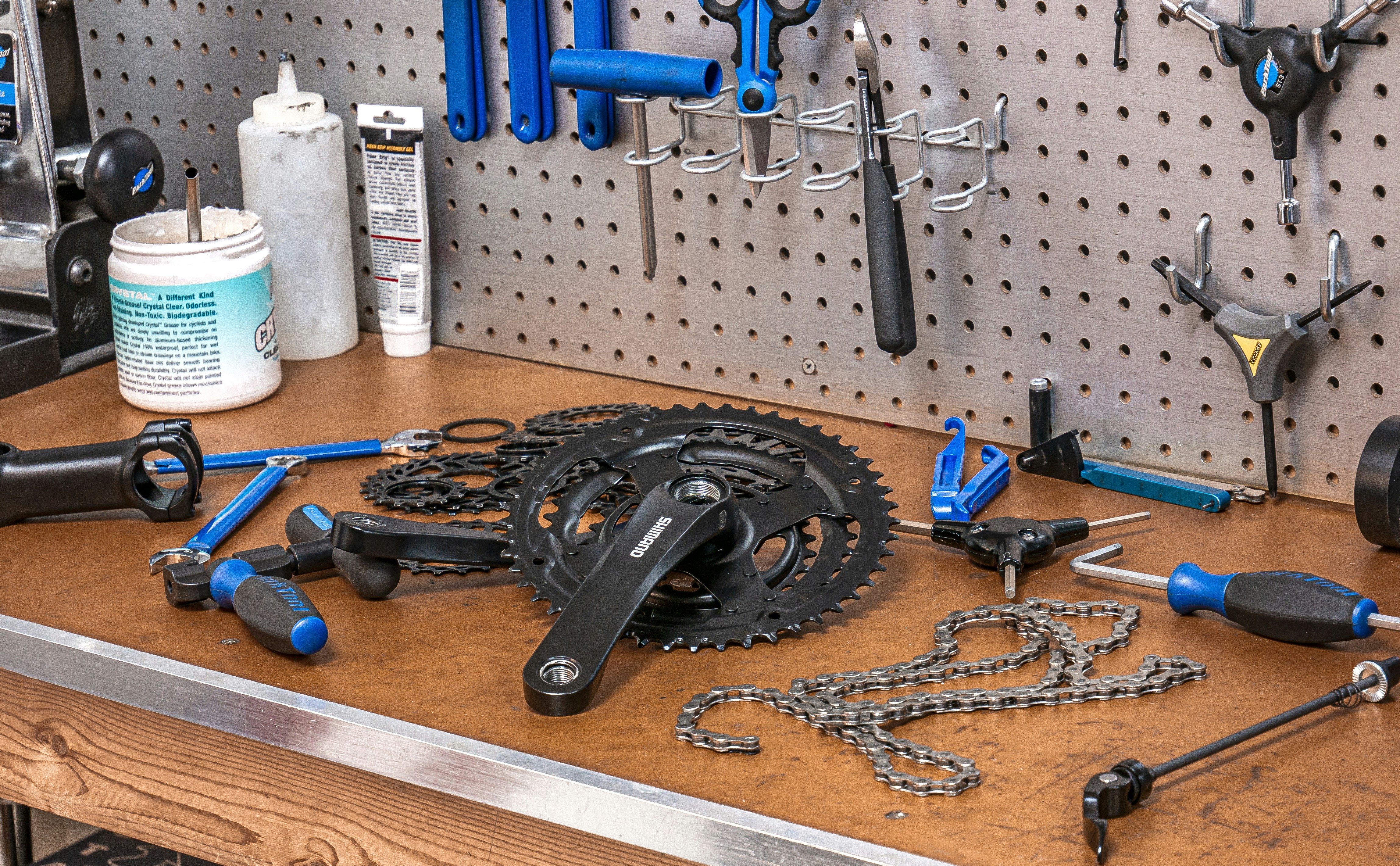 Workshop at Stows Cycles